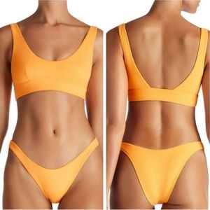 Vitamin A Swim Sienna Tank &‎ California High-Leg Bottom in Honeycomb EcoRib Set